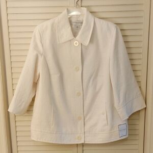 Sag Harbor Off-White Blazer Professional Suit Jacket